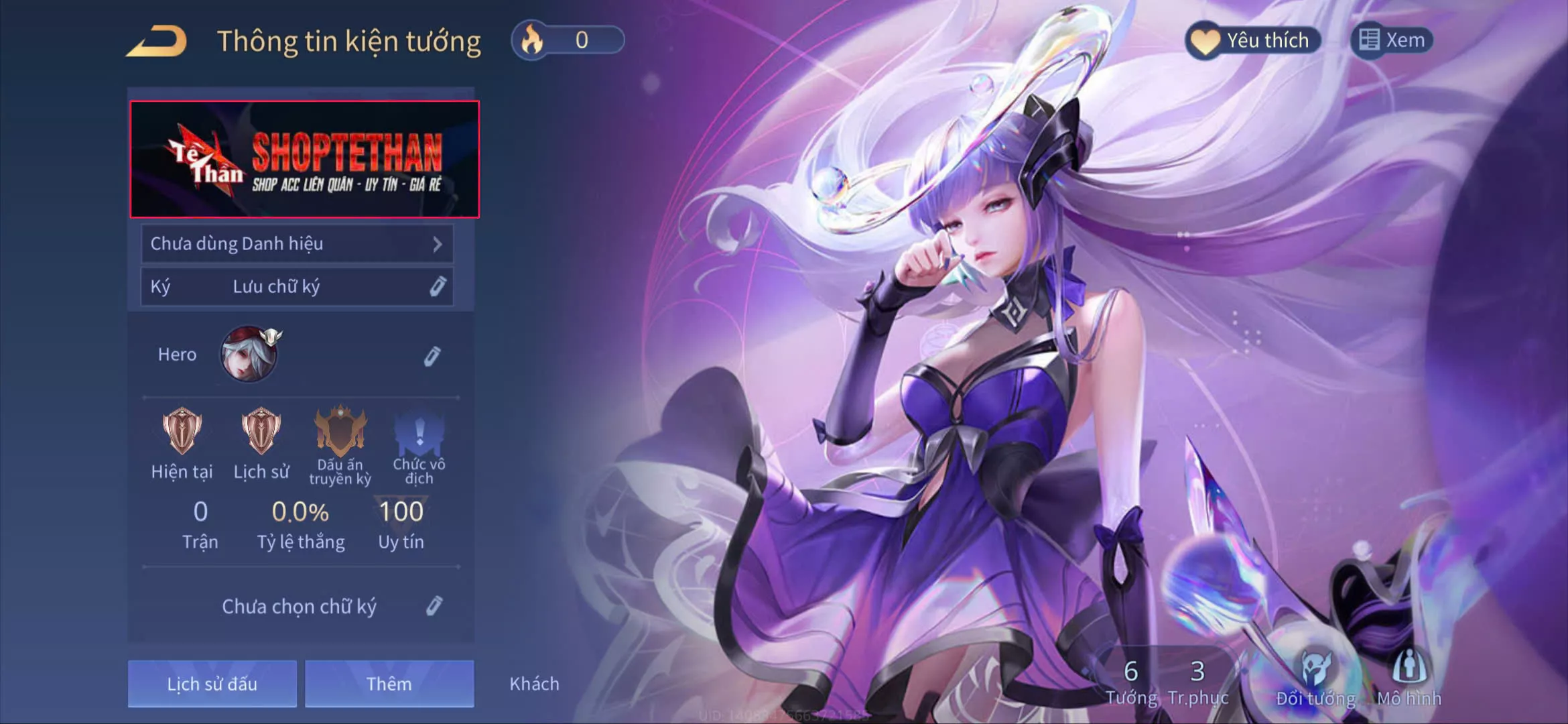 ACC REG: Sinestrea wave, sẵn tướng, free đổi tên, trắng thông tin